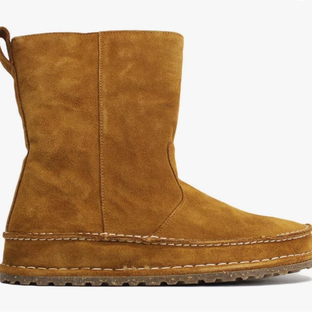 Birkenstock Lahti shearling mink suede mid boots 38=7